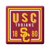 USC Trojans 1880 Coaster Board 10 Pack Square Coasters